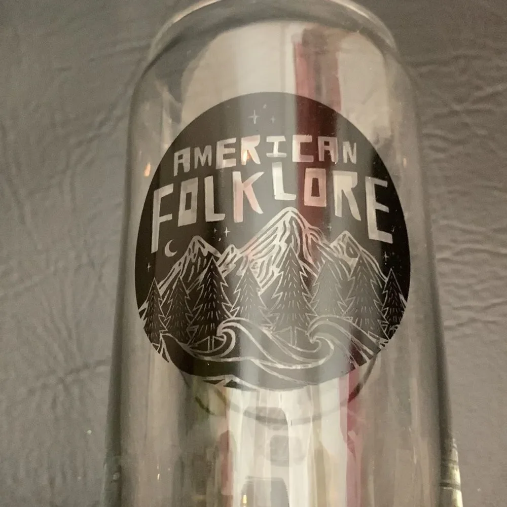 American Folk Lore Beer Club Every Good Story Starts With Beer 16 Ounce Glass